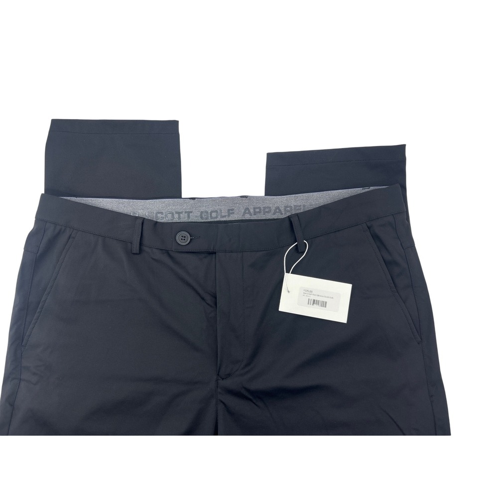 Boston Scott Golf Tech Pants Mens 40x33 Black NWT KUZ500 Stretch Performance